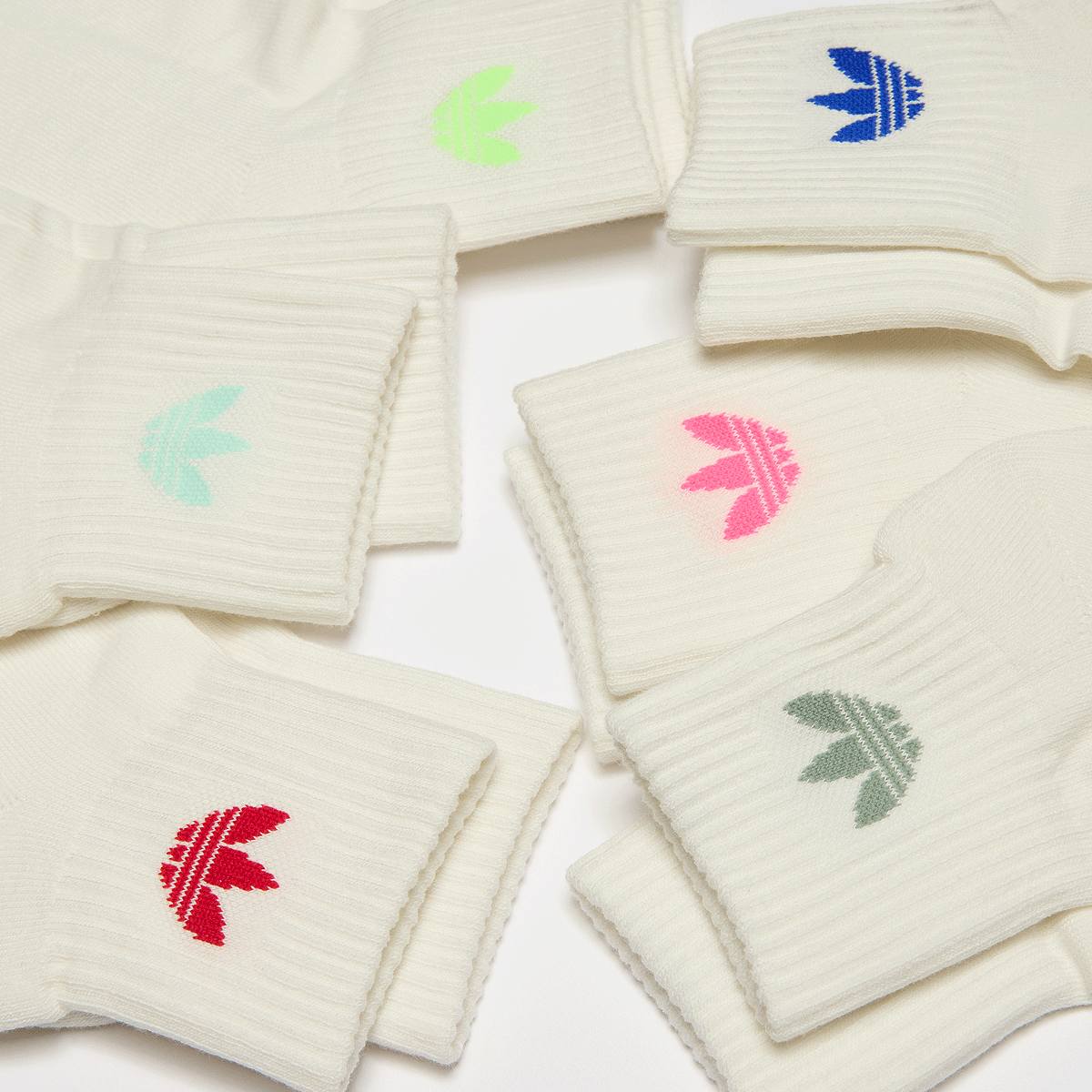 adidas Originals 6 PACK adicolor Trefoil Ankle Socken Women Sokken wit Maat 37-39 Kleding
