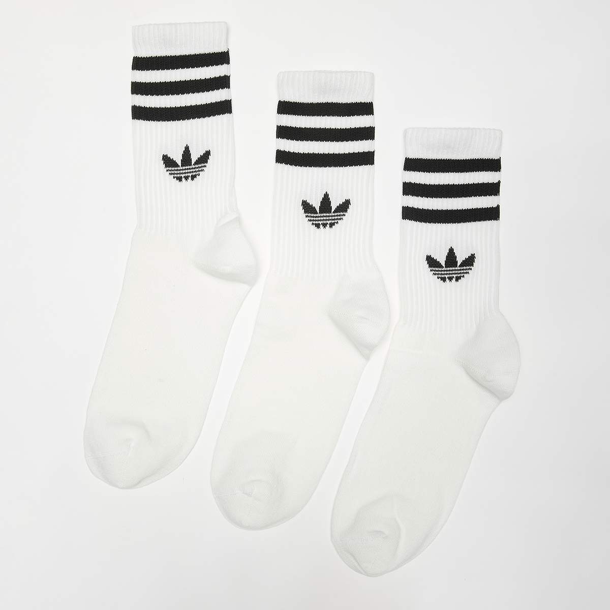 Unselected, adidas Originals, 3 PACK - adicolor Crew Socks, white