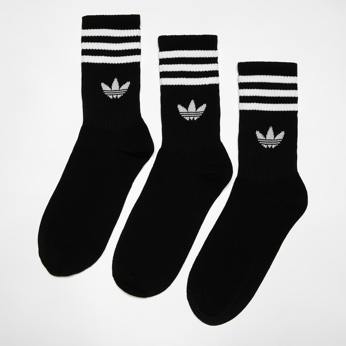 Adidas Originals adicolor Crew Sokken (3 Pack) unisex zwart Maat 37-39 Kleding