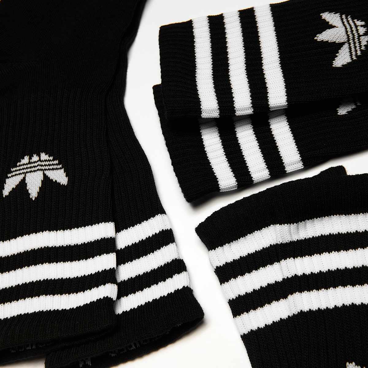adidas Originals adicolor Crew Sokken (3 Pack) unisex zwart Maat 37-39 Kleding
