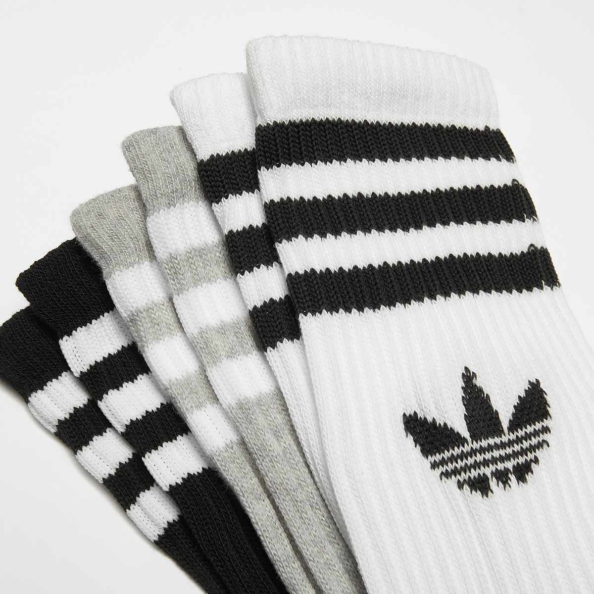 adidas Originals adicolor Crew Sokken (3 Pack) unisex grijs Maat 37-39 Kleding