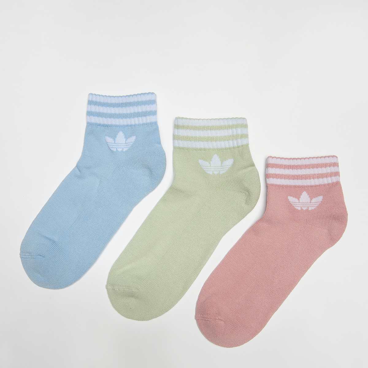 adidas Originals, 3 PACK - 3-Stripes Ankle Socks, multi-colour