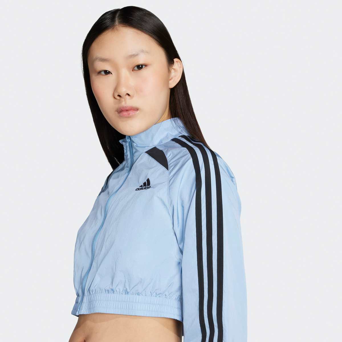 adidas Originals Teamgeist Adicolor Cropped Track Top Women Trainingspakken blauw Maat L Kleding
