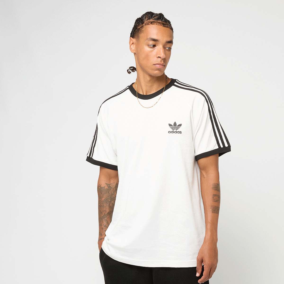 Unselected, adidas Originals, 3-Streifen T-Shirt, black