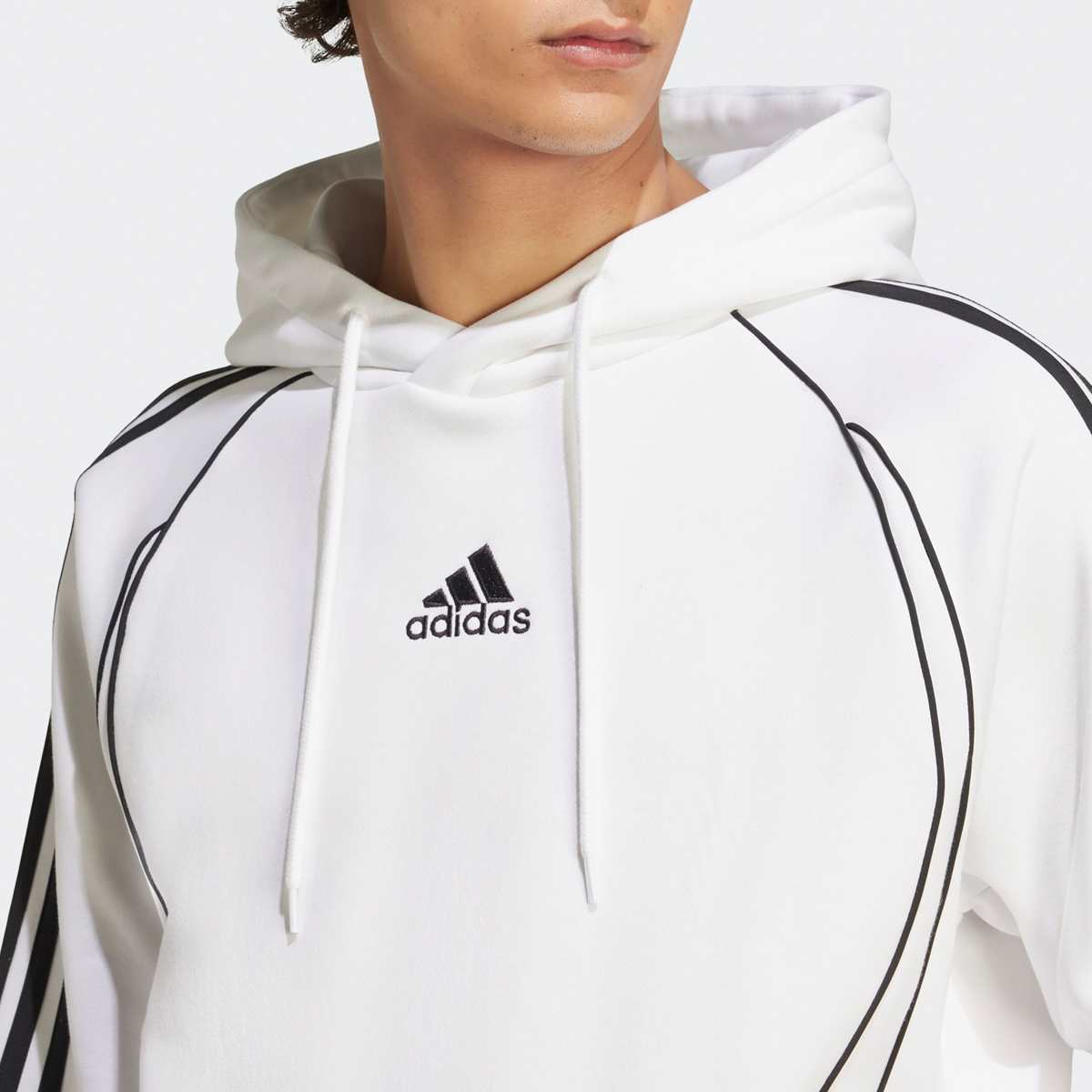 adidas Originals Teamgeist Hoodie Men Hoodies & Sweaters wit Maat L Kleding
