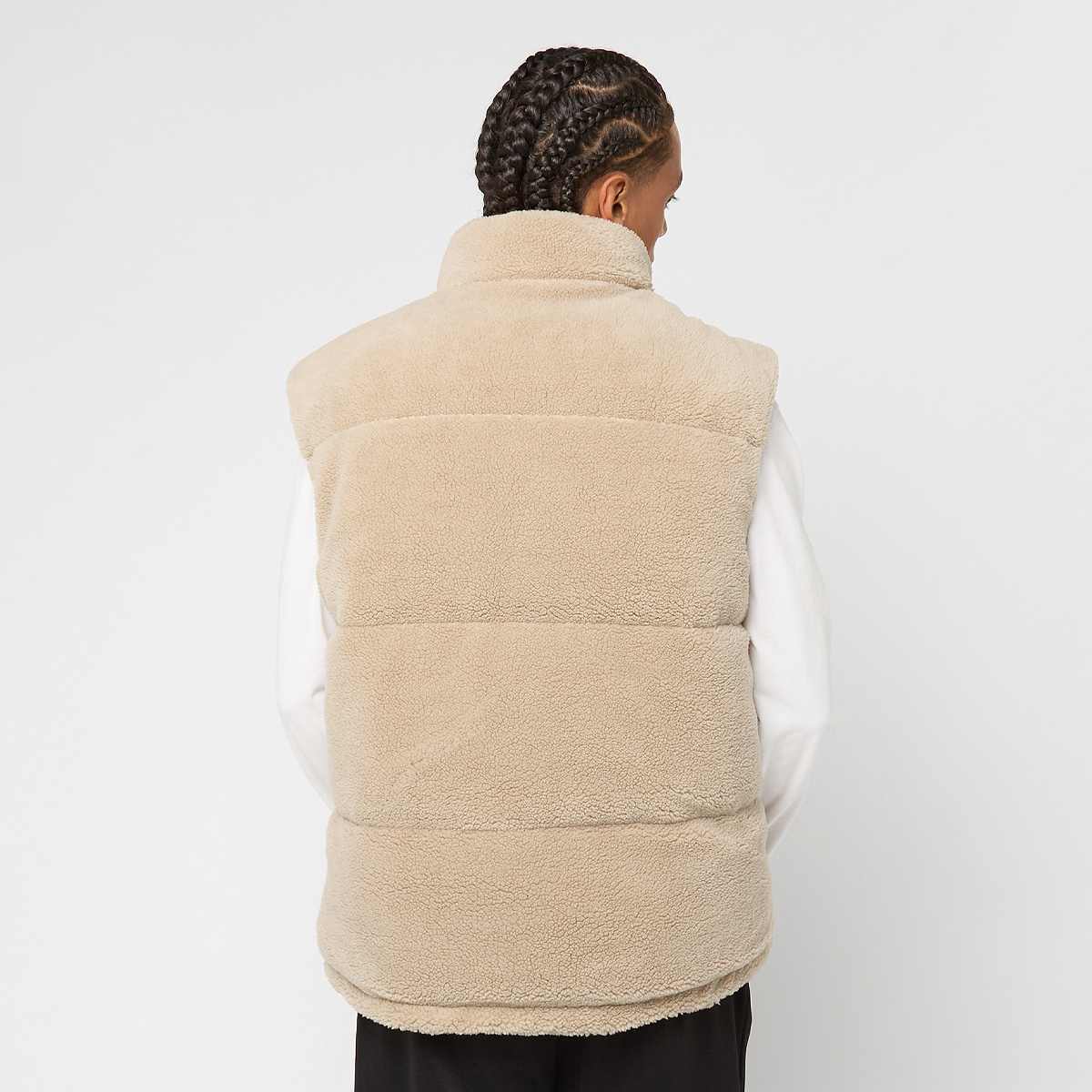 Pegador Landin Teddy Puffer Vest Men Bodywarmers beige Maat XS Kleding