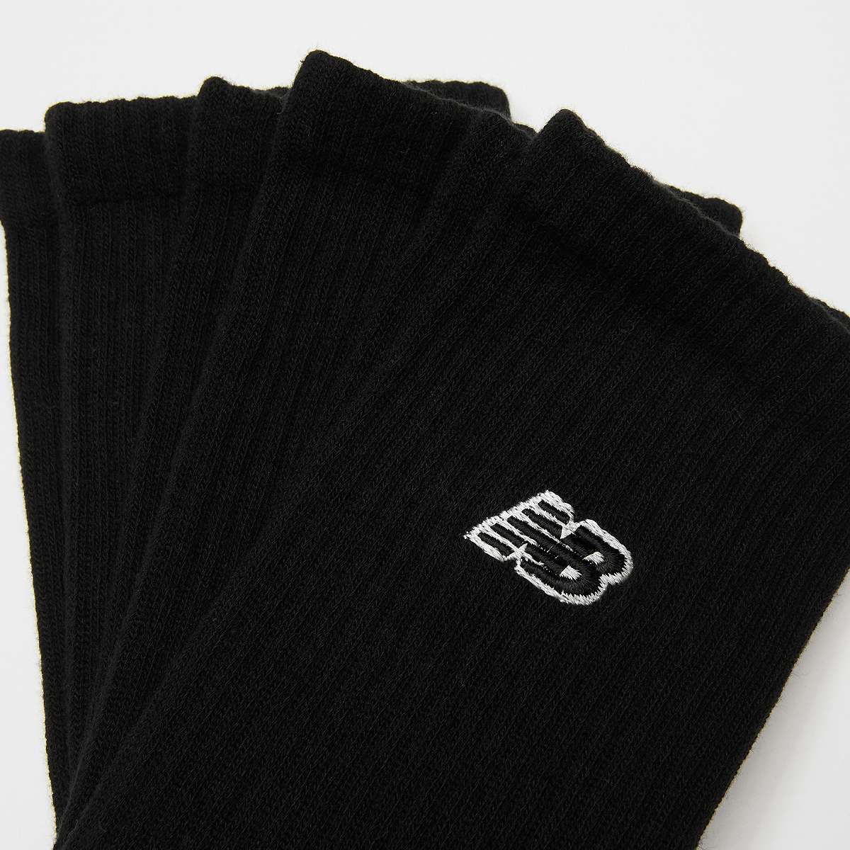 New Balance 3 PACK NB BLACK PATCH LOGO CREW black Unisex Sokken zwart Maat 35-38 Kleding