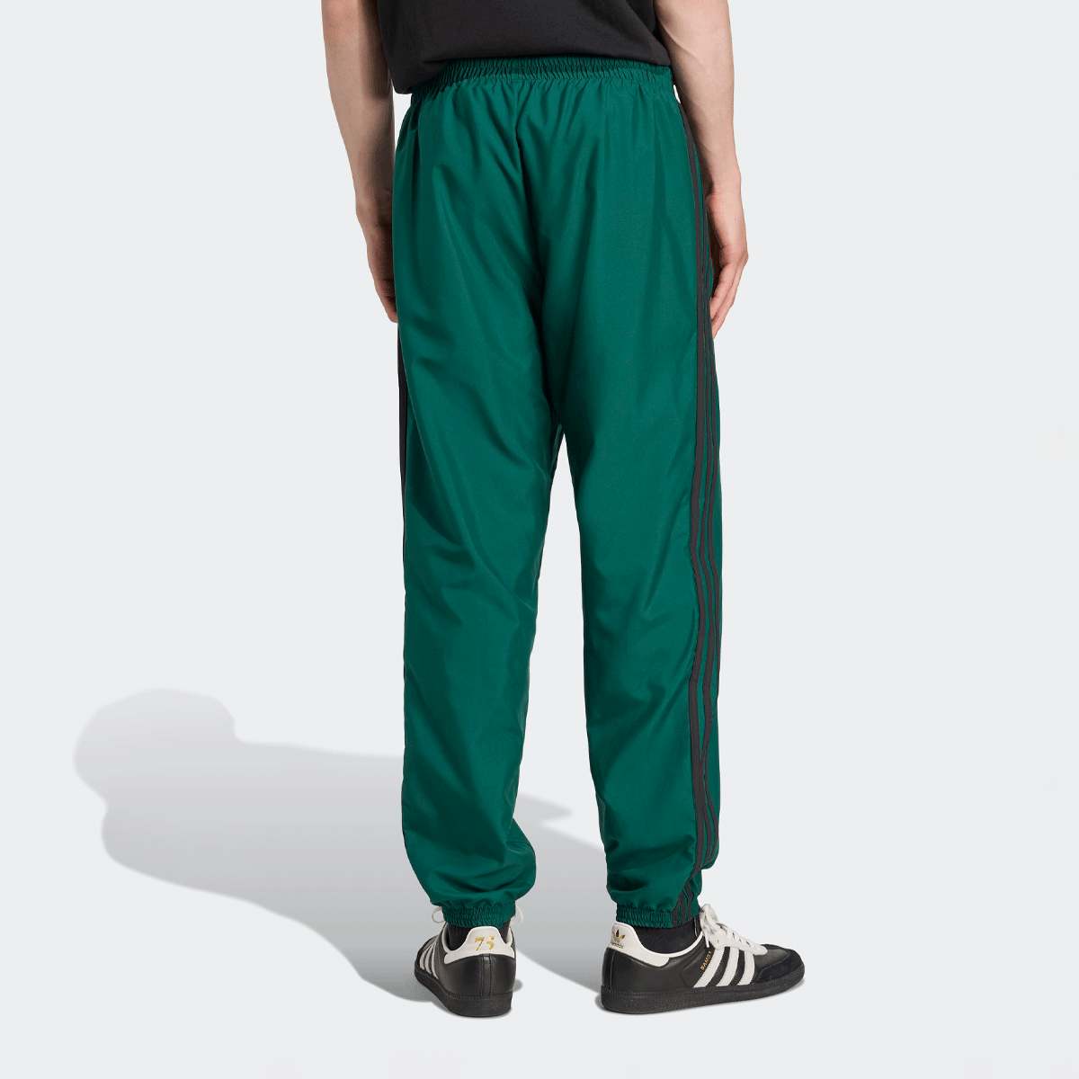 adidas Originals Brushed Woven Trackpant Men Trainingsbroeken groen Maat M Kleding