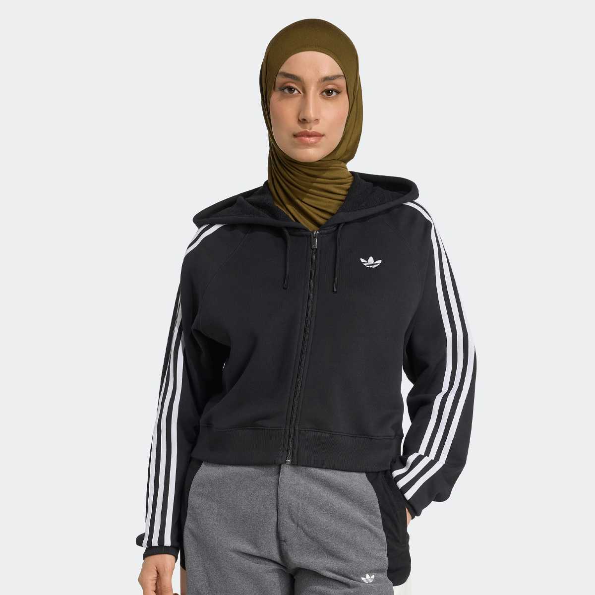 Adidas Originals Zip Hoodie Wo Hoodies & Sweaters zwart Maat XS Kleding
