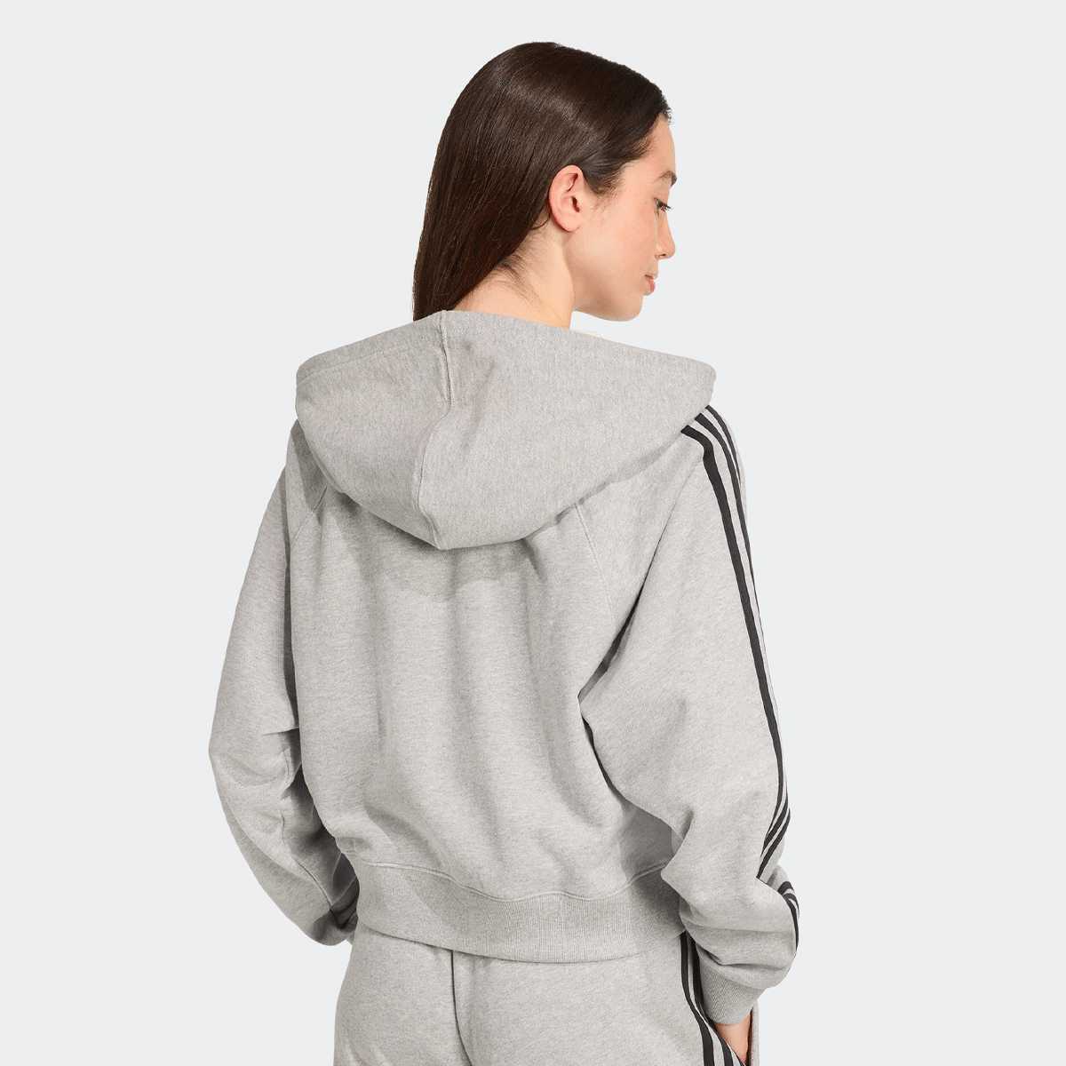 adidas Originals Zip Hoodie women Hoodies & Sweaters grijs Maat XS Kleding