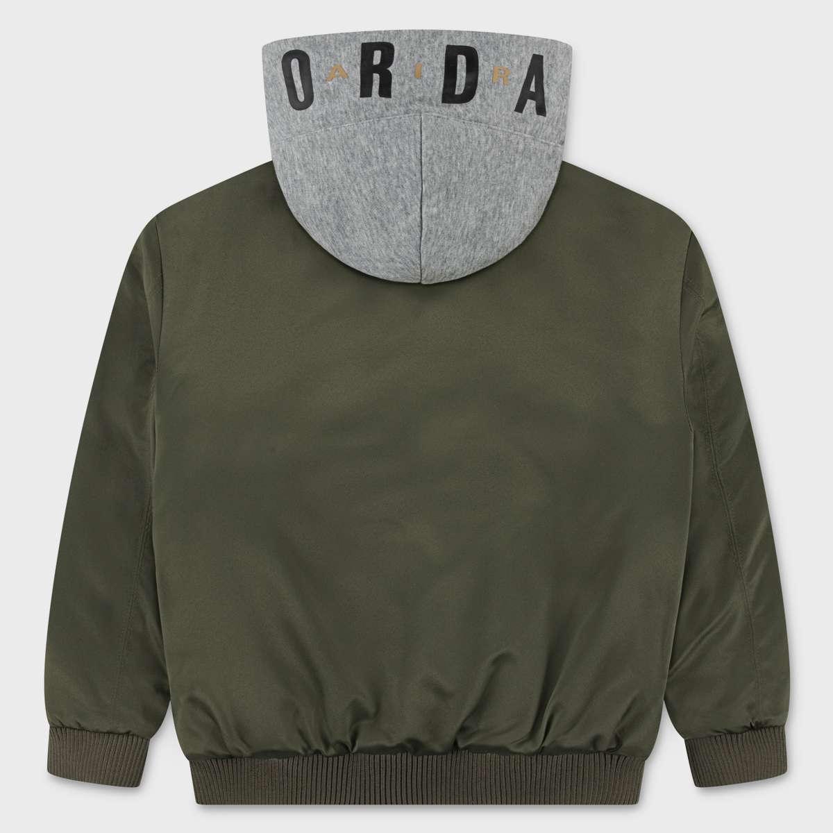 Jordan Big Logo Hooded Bomber unisex Puffer jackets groen Maat 132-147 Kleding