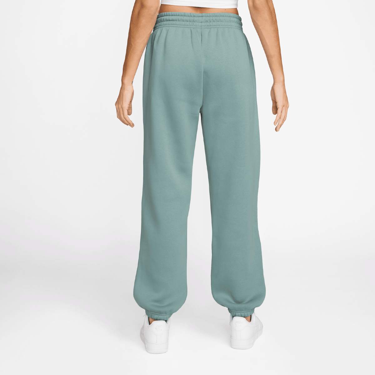 Nike Sportswear Phoenix Fleece High Raised Oversized Pant Women Trainingsbroeken groen Maat XS Kleding