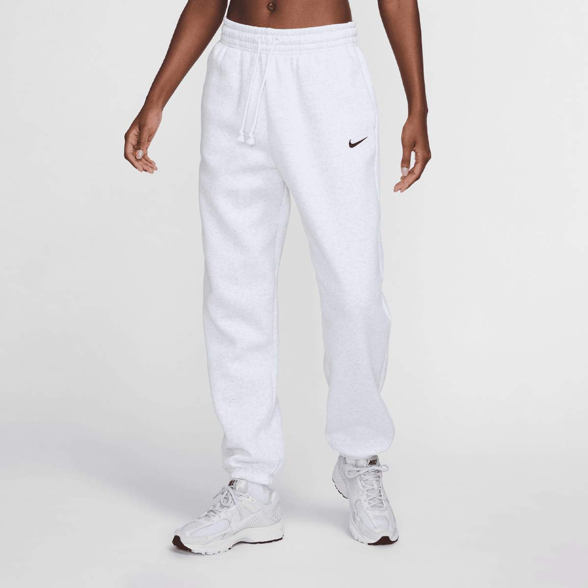 Nike Sportswear Phoenix Fleece High Raised Oversized Pant Women Trainingsbroeken wit Maat XS Kleding