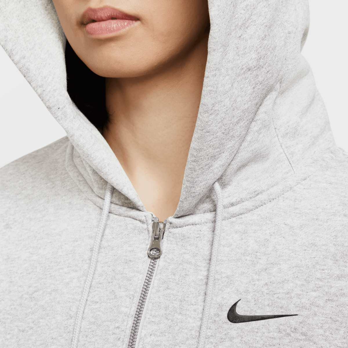 Nike Sportswear Phoenix Fleece Full-Zip Oversize Hoodie Women Hoodies & Sweaters grijs Maat M Kleding