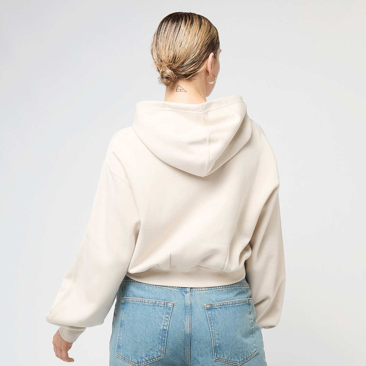 Jordan Brooklyn Fleece Full Zip Modern Crop women Hoodies & Sweaters beige Maat XS Kleding