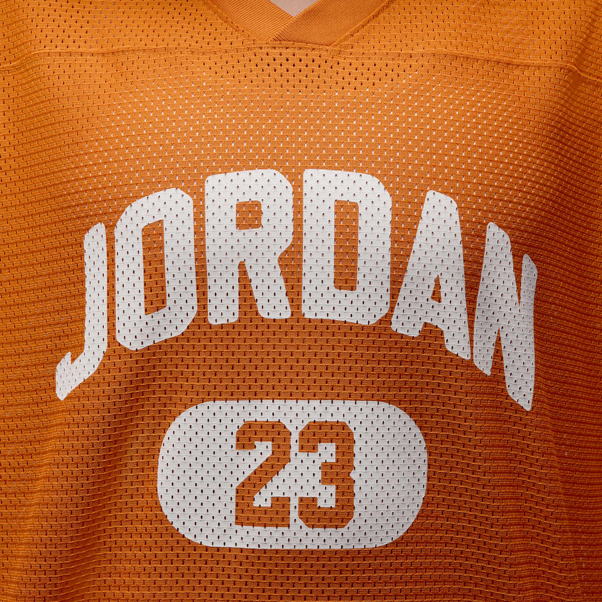 Jordan Brooklyn Short Sleeve Mesh Jersey women Trainingspakken oranje Maat XS Kleding