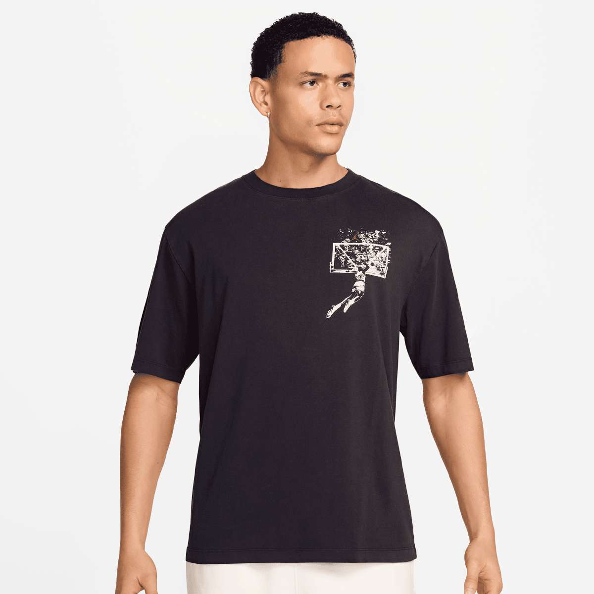Jordan Brooklyn Men T-Shirts & Polo's grijs Maat S Kleding