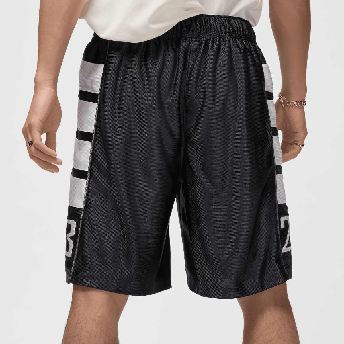 Jordan Brooklyn Cat Scratch Shorts men Sportshorts zwart Maat M Kleding
