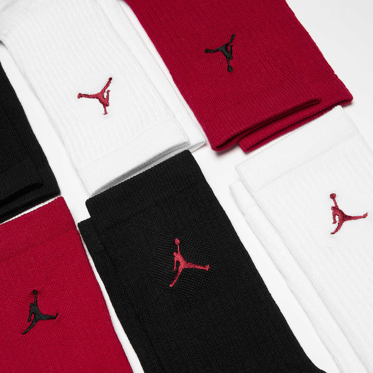 Jordan 6 PACK Everyday Cushioned Crew Socks unisex Sokken multicolor Maat 34-38 Kleding