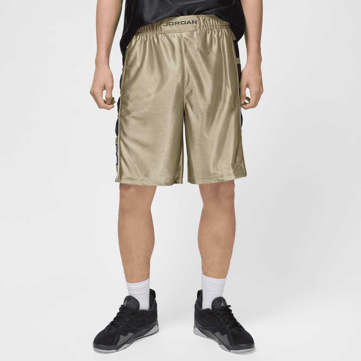 Jordan Brooklyn Cat Scratch Shorts men Sportshorts beige Maat XL Kleding