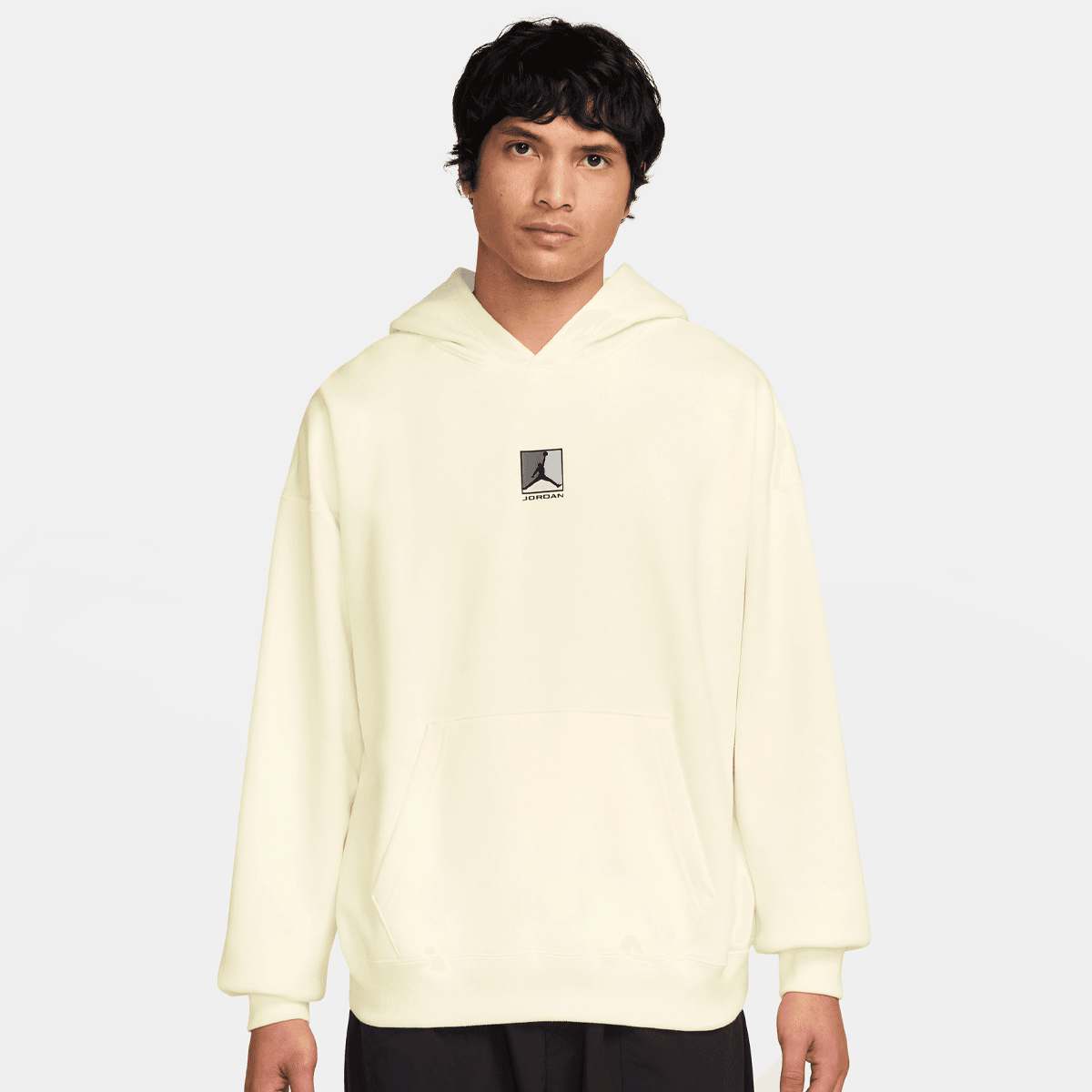 Jordan Brooklyn Graphic Pullover Hoodie men Hoodies & Sweaters grijs Maat M Kleding