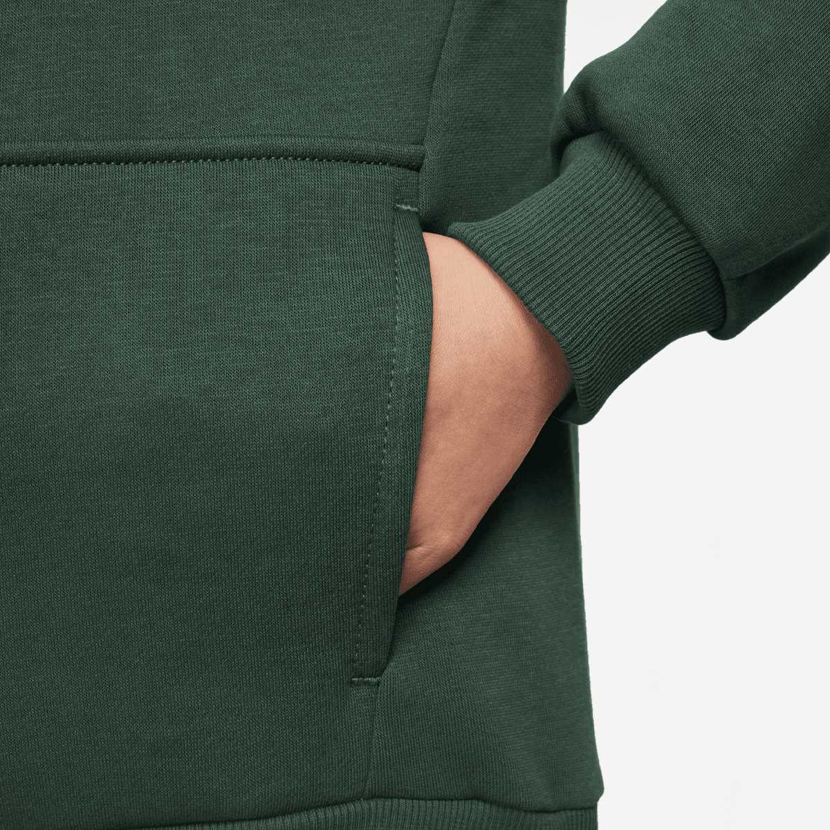 Nike Sportswear Club Fleece Hoodie Low Brand Read Unisex Hoodies & Sweaters groen Kleding