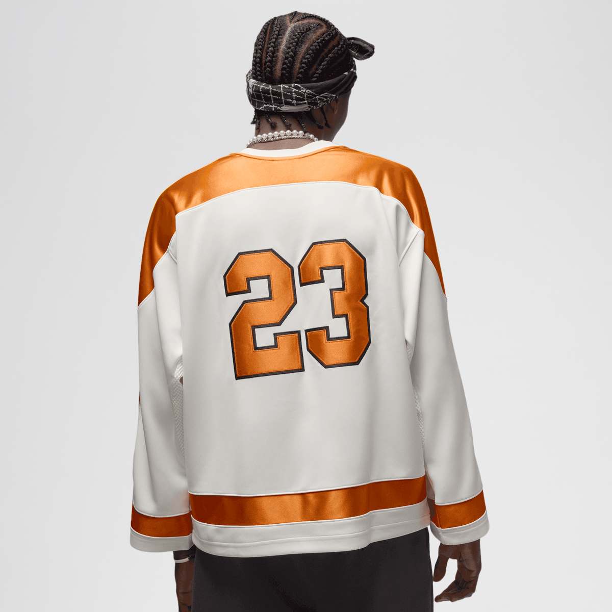 Jordan BRK CLGTE Hockey Jersey Men Longsleeves beige Maat S Kleding