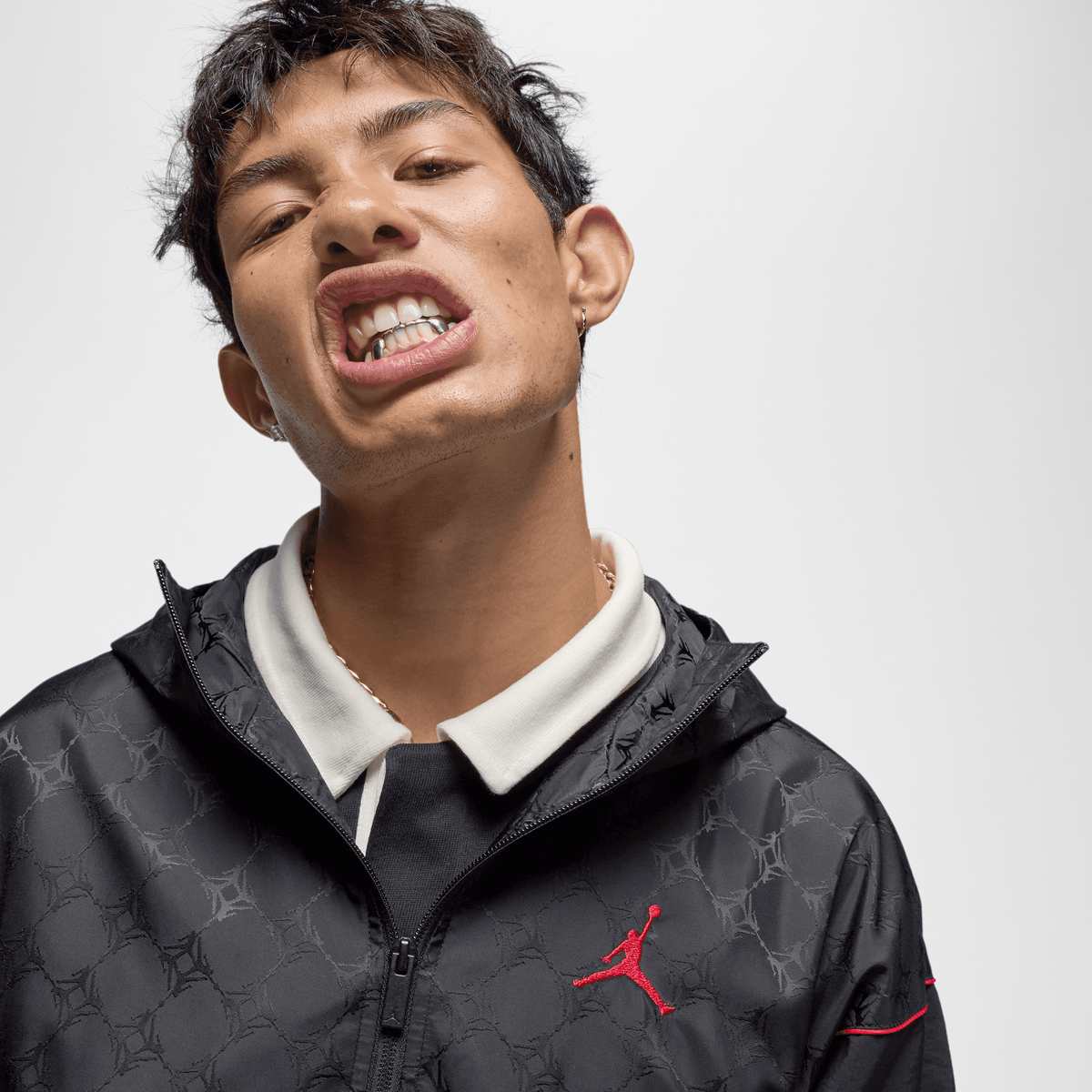 Jordan Brooklyn Jacket men Windbreakers zwart Maat M Kleding