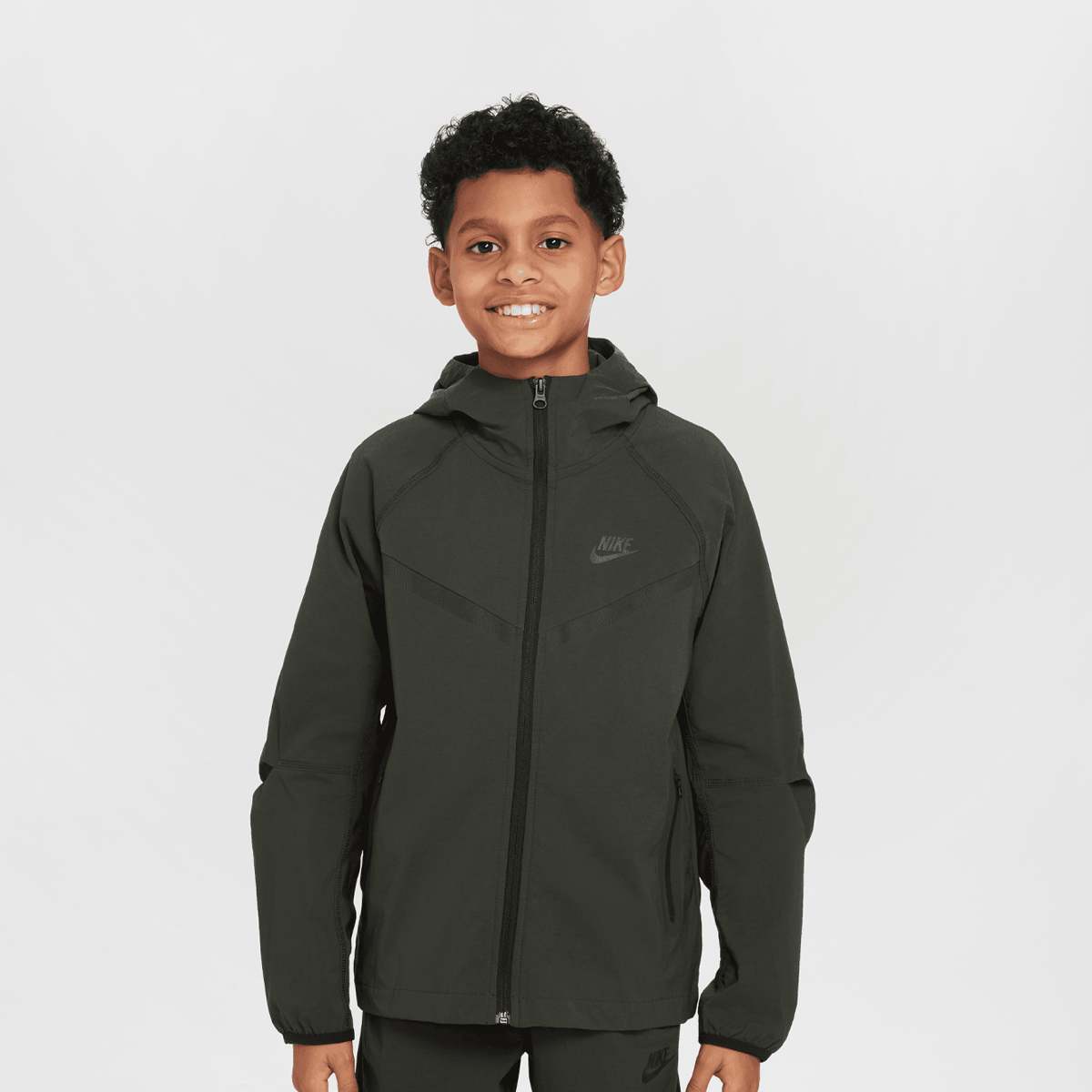 Nike, Sportsweat Tech Woven Full Zip Jacket, green