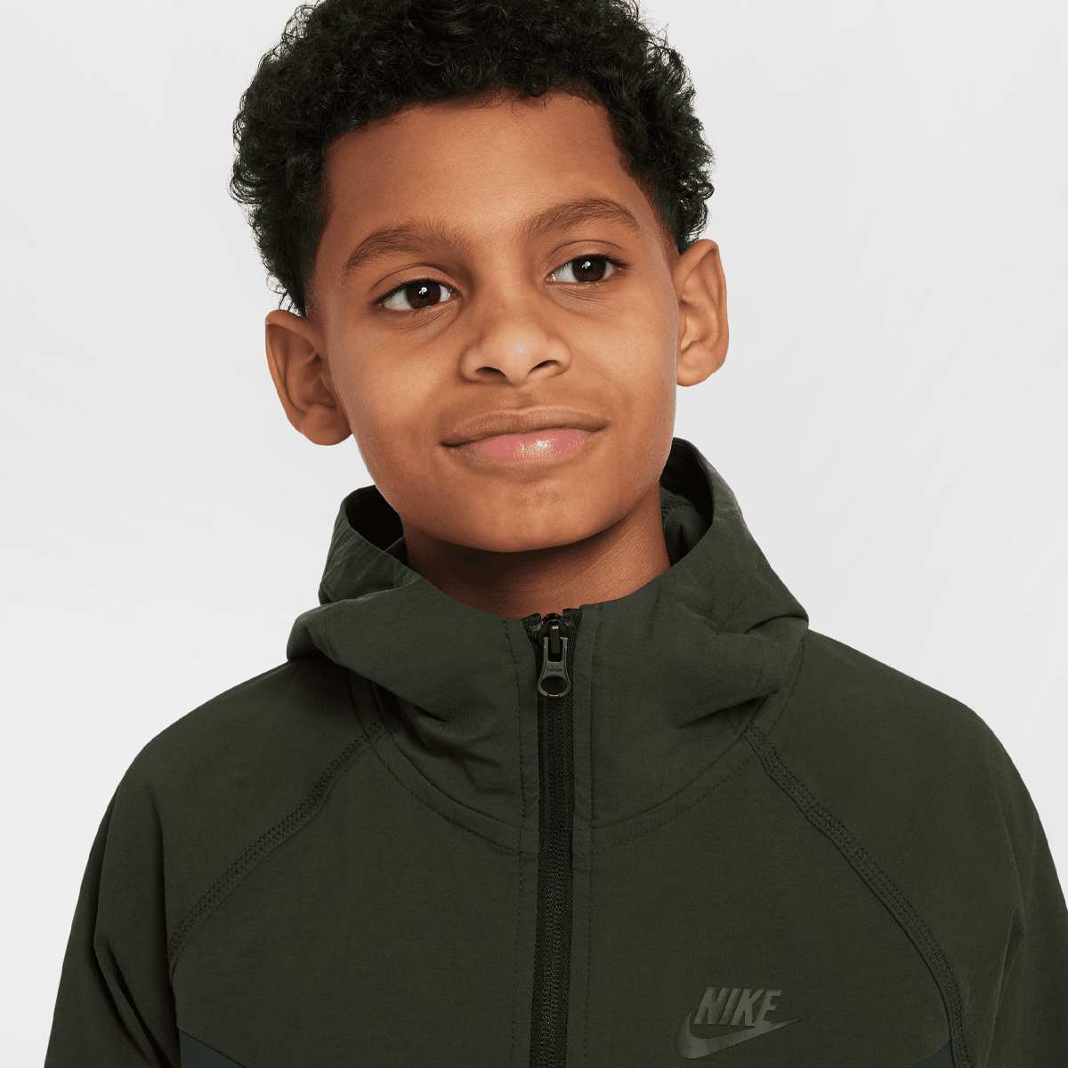 Nike Sportsweat Tech Woven Full Zip Jacket unisex Windbreakers groen Kleding