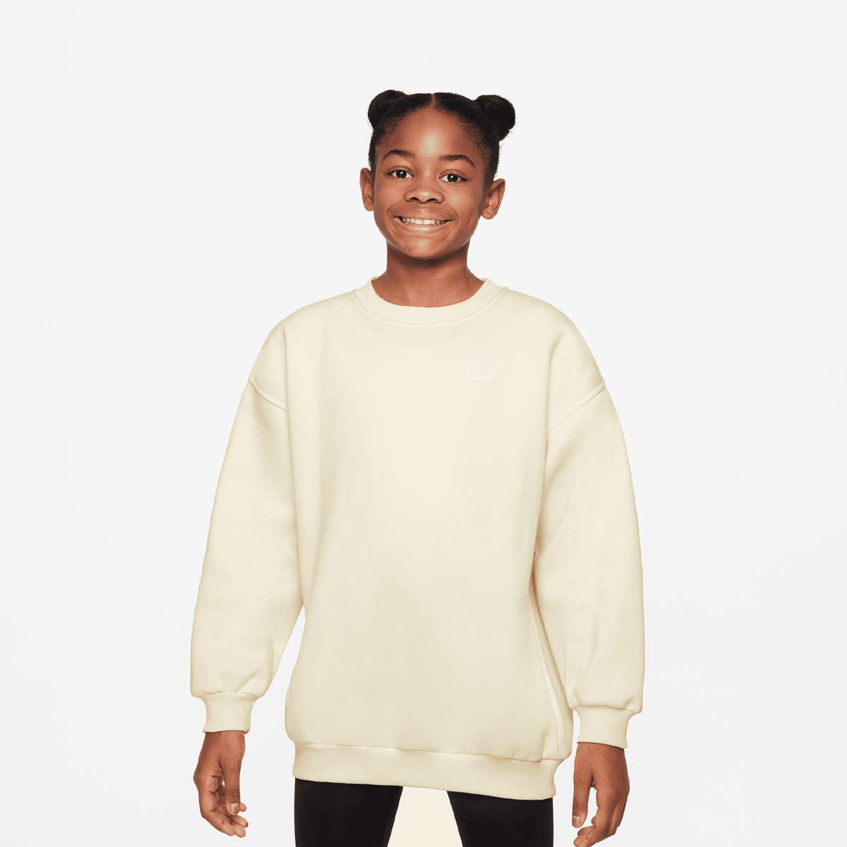 Unselected, Nike, Sportswear Club Fleece Oversized Crew, beige