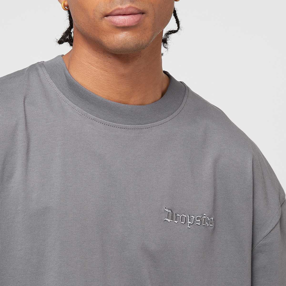 DropSize Heavy Oversized Eagle T-Shirt men T-Shirts & Polo's grijs Maat S Kleding