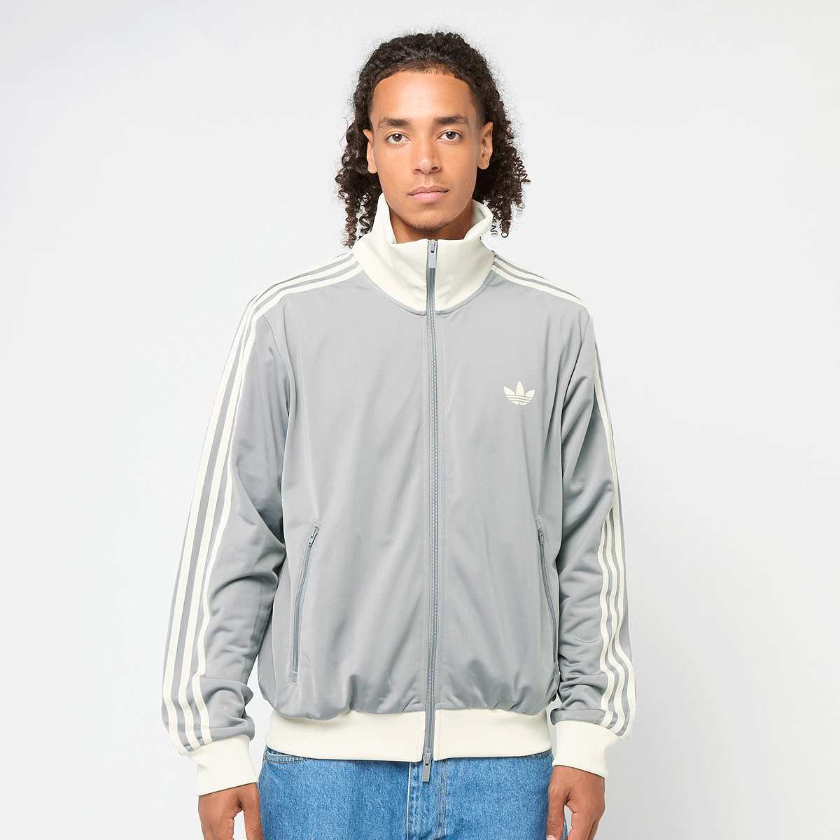 Adidas Originals Cropped Track-Top Men Trainingspakken grijs Maat XL Kleding