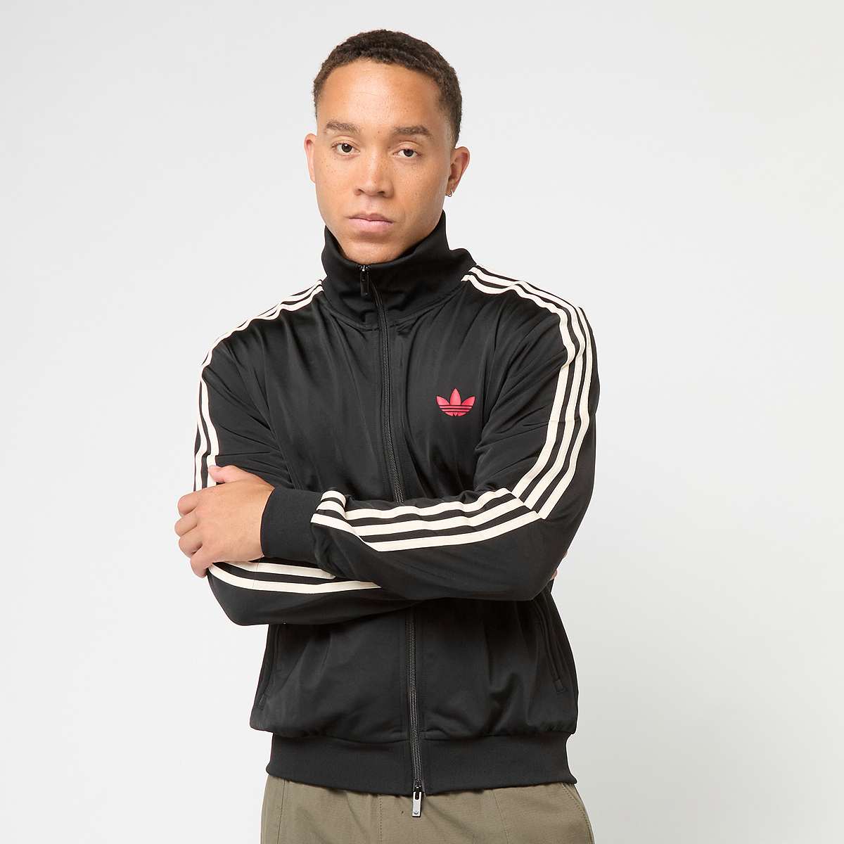 adidas Originals, Cropped Track Top, black