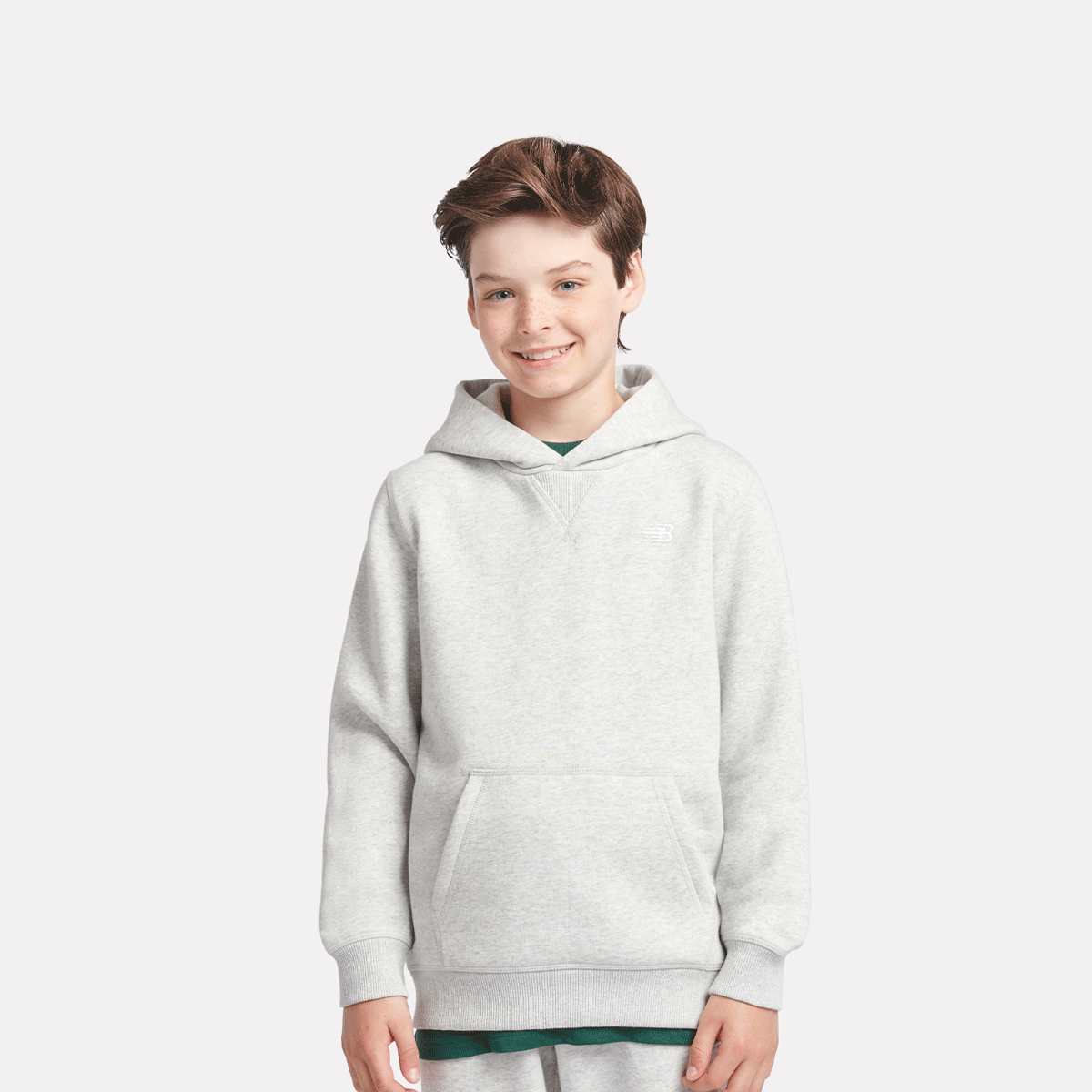 Boys French Terry Small Logo Hoodie