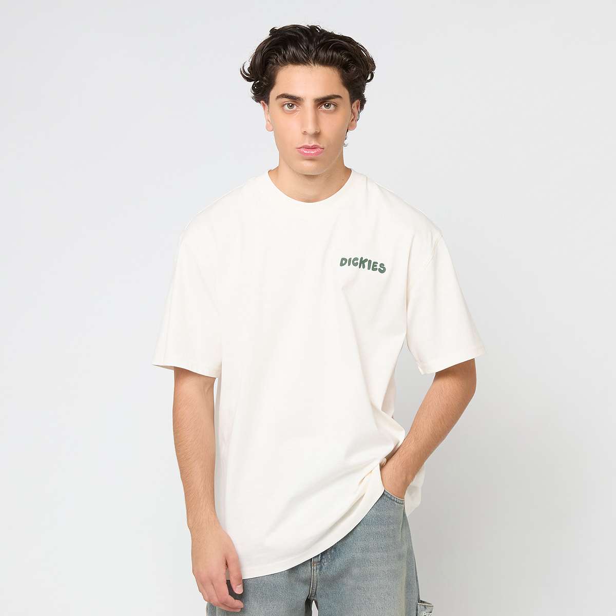 Dickies GORDONSVILLE TEE SS pine needle men T-Shirts & Polo's beige Maat S Kleding