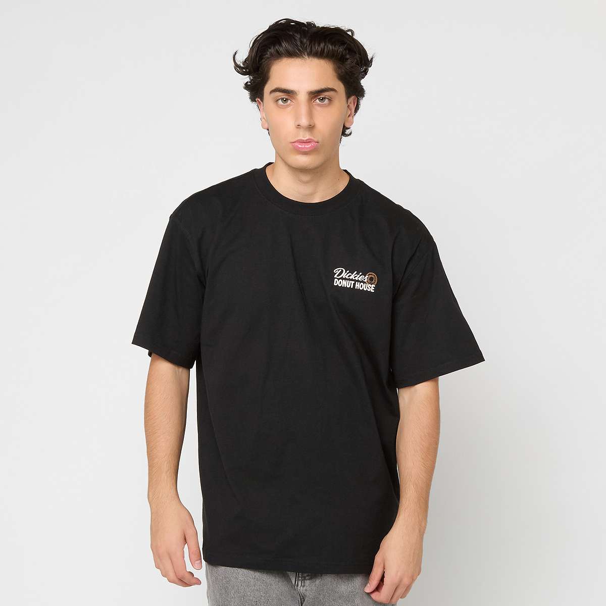 Dickies Donut House Short Sleeve Tee Men T-Shirts & Polo's zwart Maat L Kleding