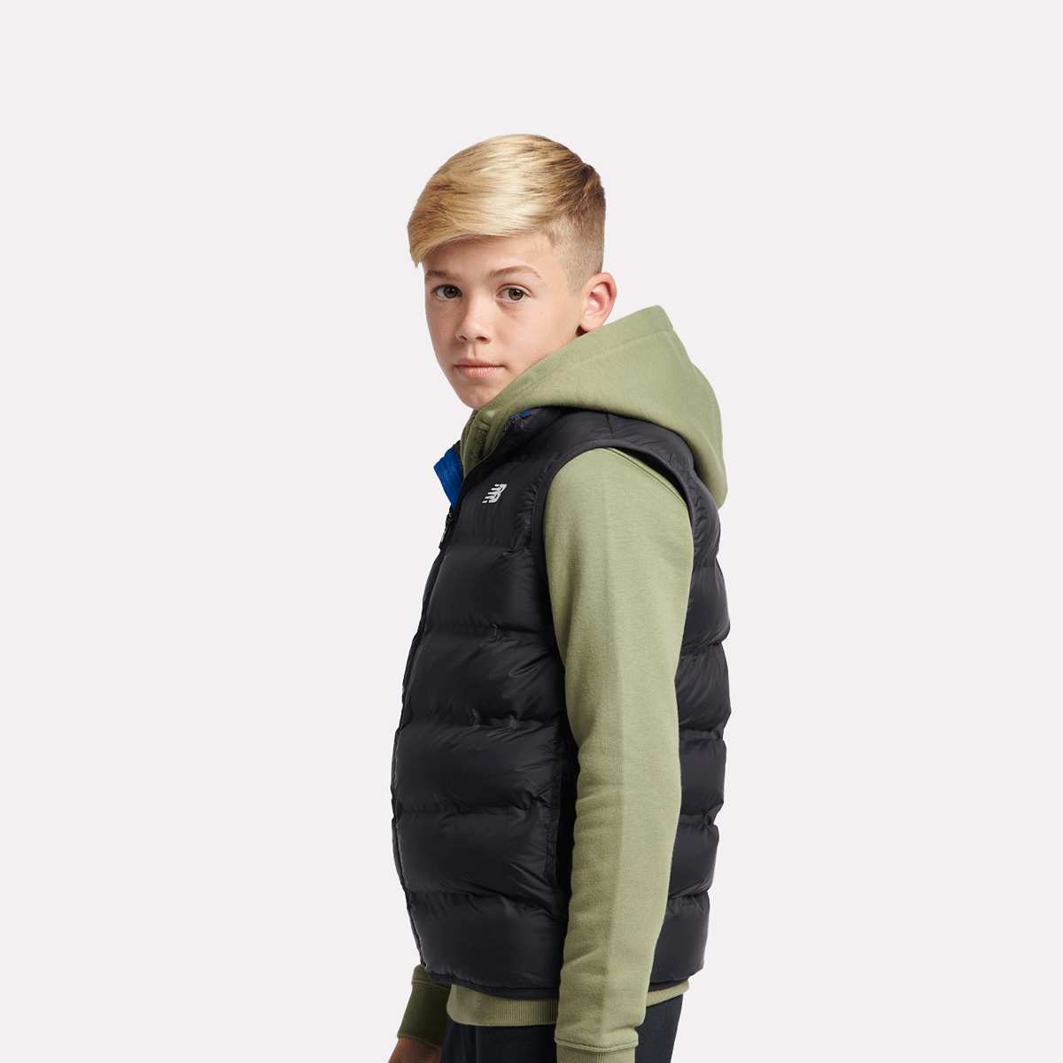 New Balance Bond Quilted Gilet Unisex Bodywarmers zwart Kleding