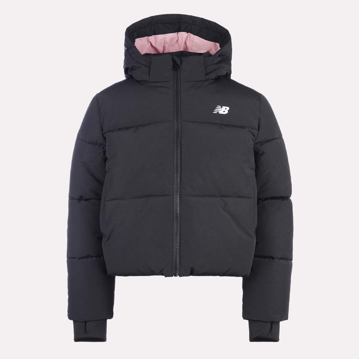 New Balance, Wide Baffle Puffer Coat, black