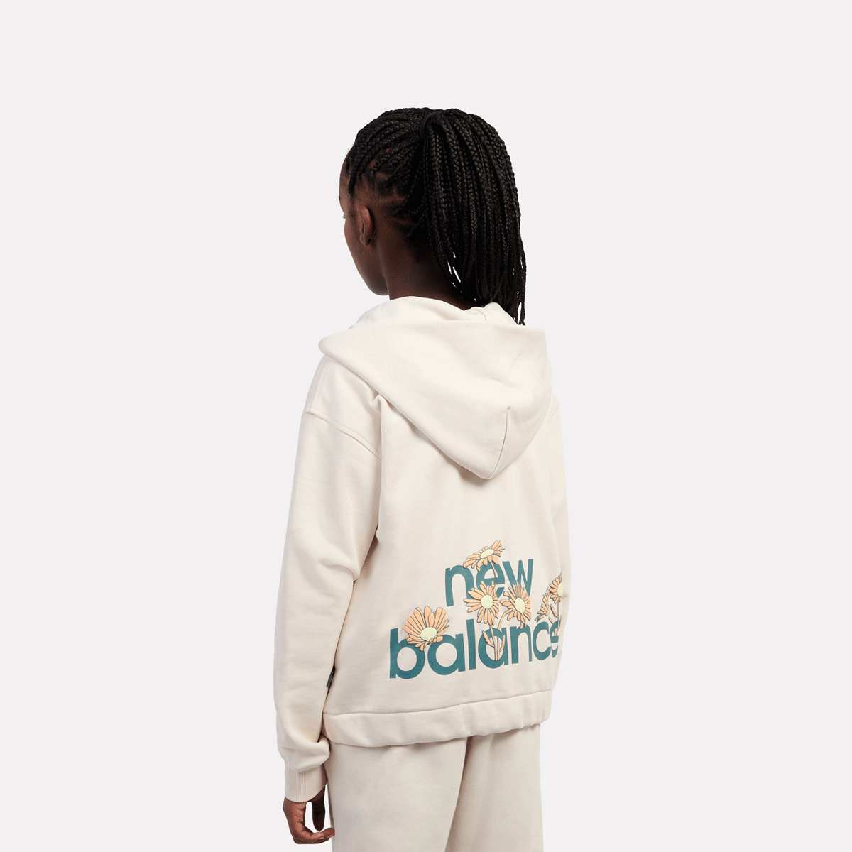 New Balance Premium Borg Fleece Zip Thru Funnel Unisex Trainingspakken groen Kleding