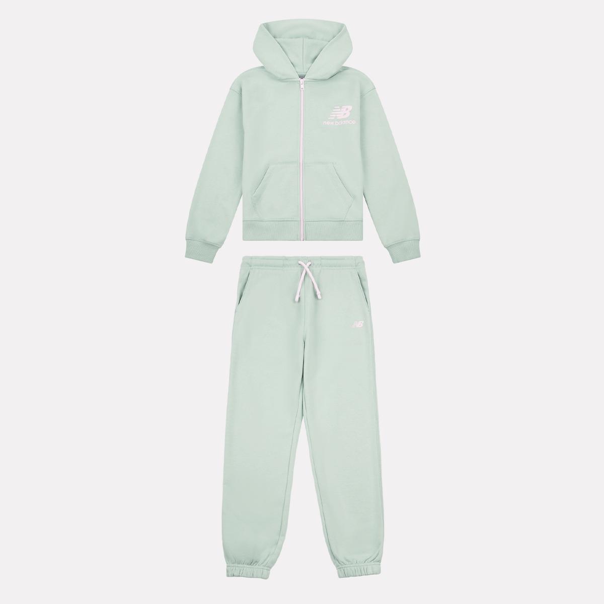 Set Stacked Logo French Terry Zip Hoodie and Jogger