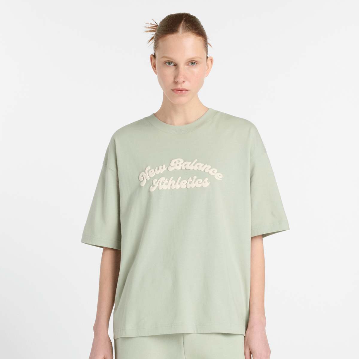 New Balance, Linear Heritage Oversized T-Shirt, green
