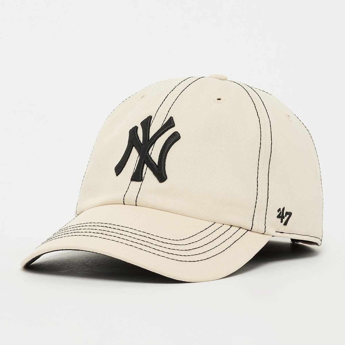 '47, Clean Up Contrast Stitch MLB New York Yankees, beige