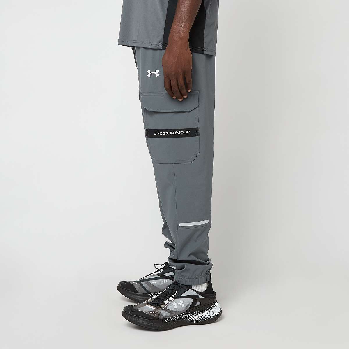 Under Armour Tech Utility Woven Pants Men Trainingsbroeken grijs Maat S Kleding