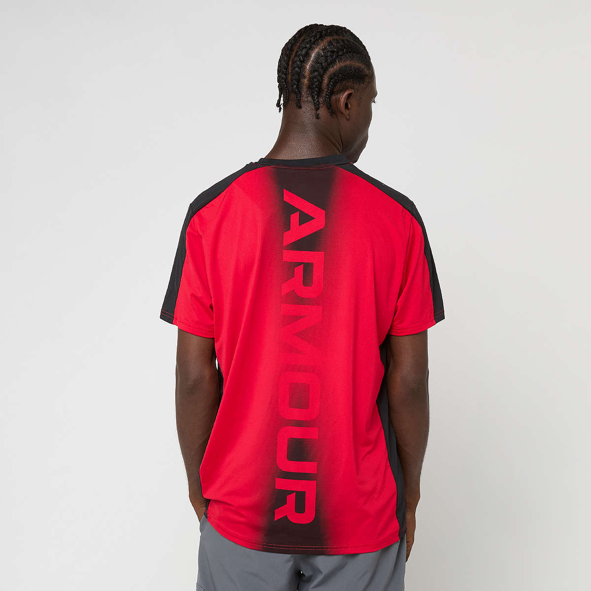 Under Armour Heatgear Wordmark Short Sleeve Tee Men T-Shirts & Polo's rood Maat S Kleding