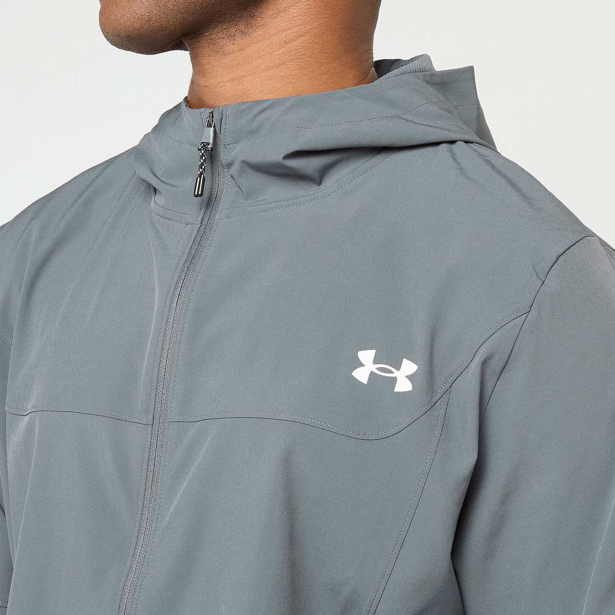 Under Armour Tech Utility Woven Jacket Men Trainingspakken grijs Maat S Kleding