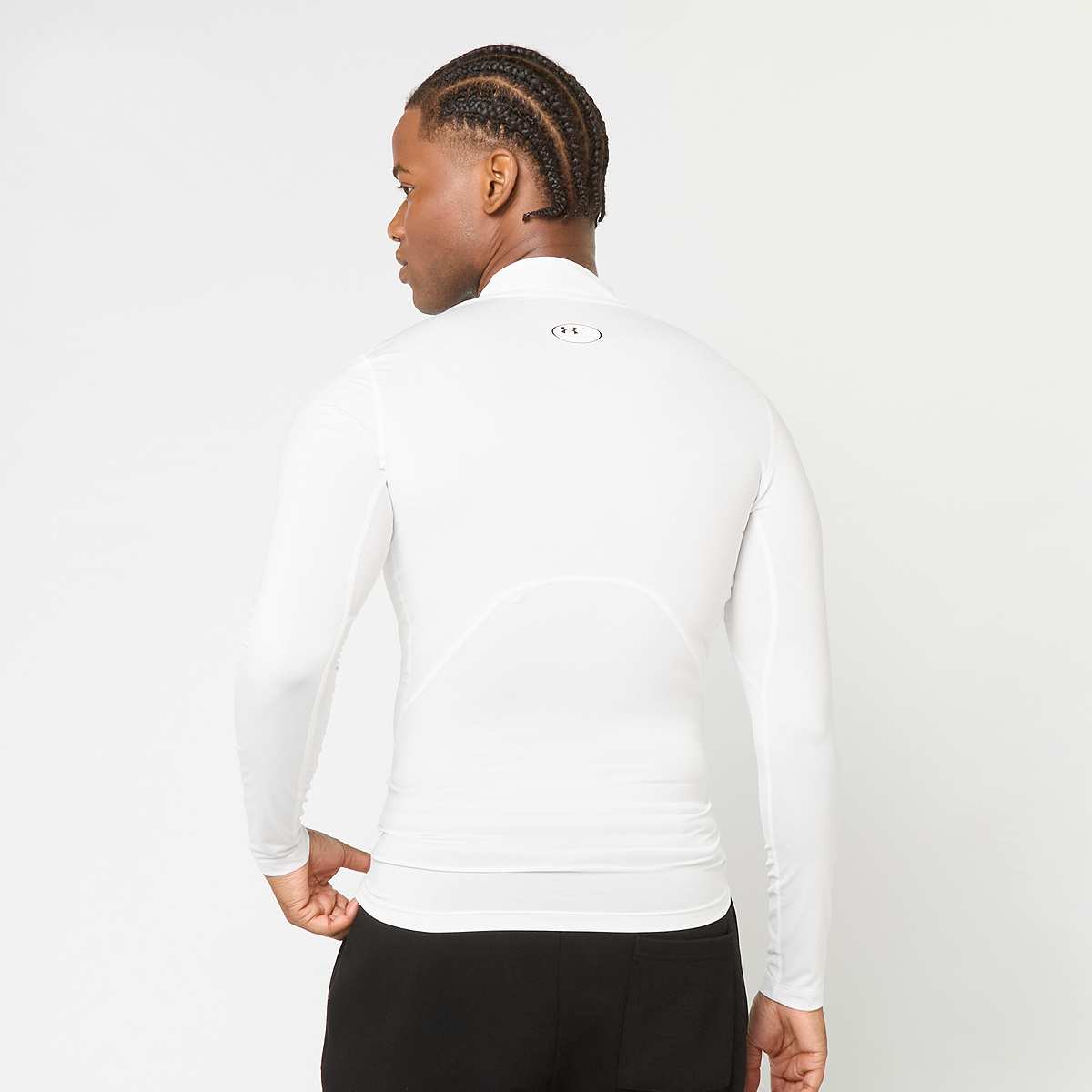 Under Armour HeatGear Compression Mock Long Sleeve Men Longsleeves wit Maat S Kleding