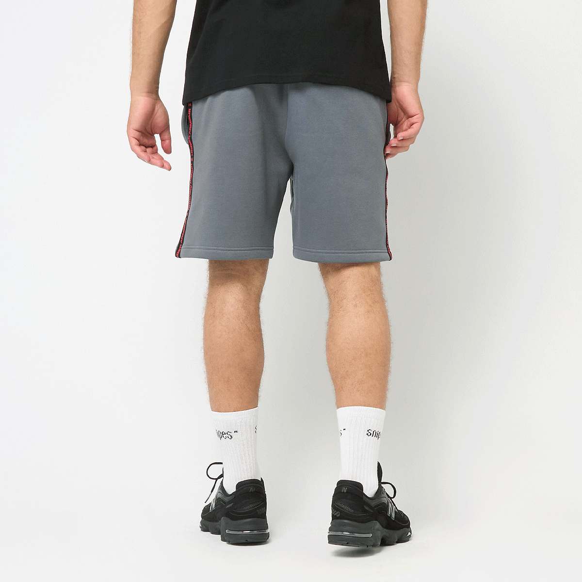 Under Armour Icon Fleece Short Taping men Sportshorts grijs Maat S Kleding