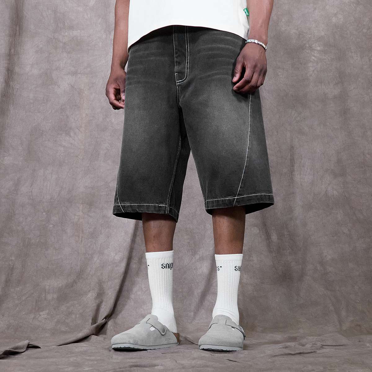 Sprite x SNIPES Spark Denim Shorts Men grijs Kleding
