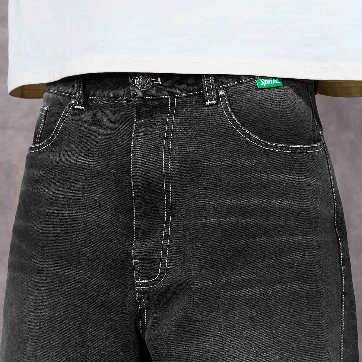 Sprite x SNIPES Spark Denim Shorts Men grijs Kleding
